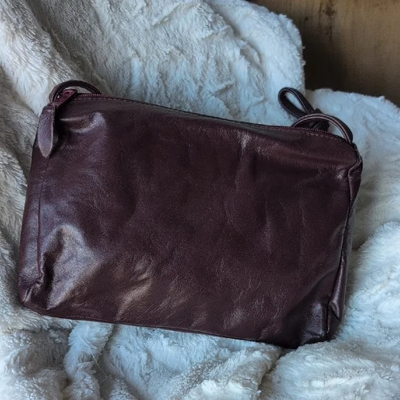 Vintage Liberty Belle Burgundy Leather Bag NWOT - Picture 2 of 9
